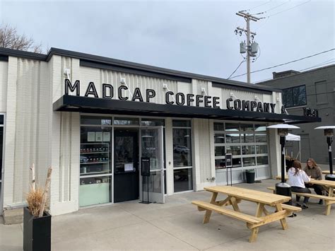 Madcap coffee company - Despite the holiday weekend, still plenty of people inside putting in coffee orders or working on laptops. Had to order the Coffee Flight ($8), which includes a shot of drip, an espresso tasting, and a mini latte. Drip coffee had an odd taste to it, very thin flavor and butter forward. 
